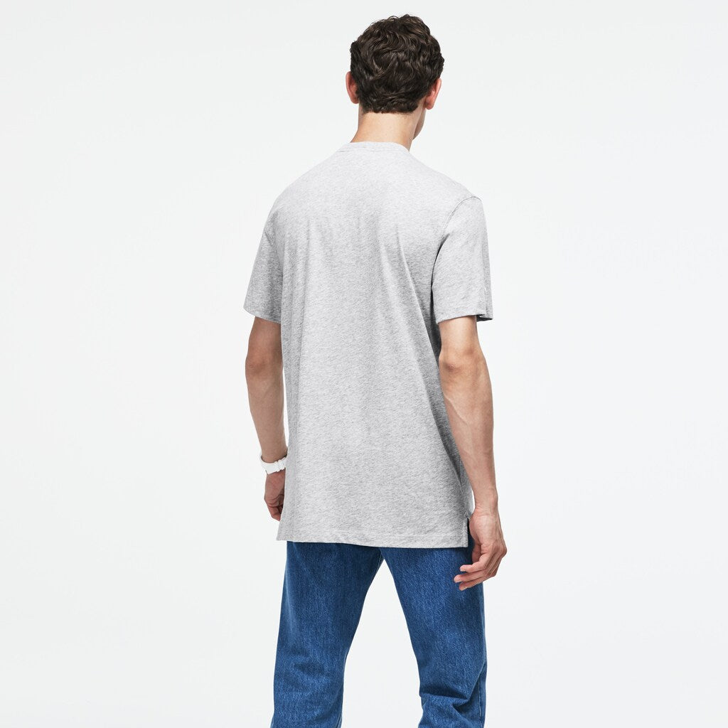 Men's Crew Neck 3D Lettering Cotton Jersey T-shirt / Lacoste