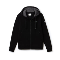 Men's SPORT Novak Djokovic Technical Fleece Hooded Zip Sweatshirt / Lacoste