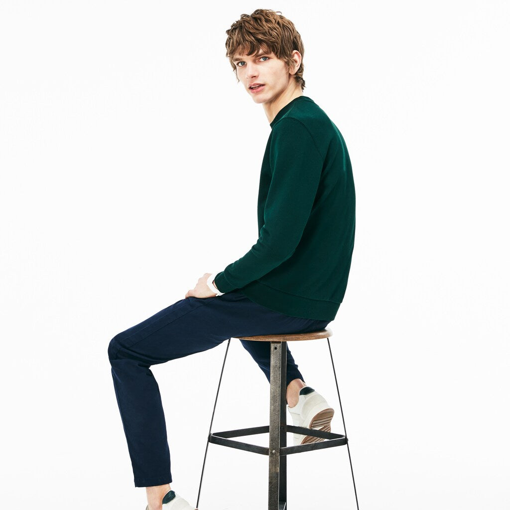 Men's Crew Neck Print Fleece Sweatshirt / Lacoste