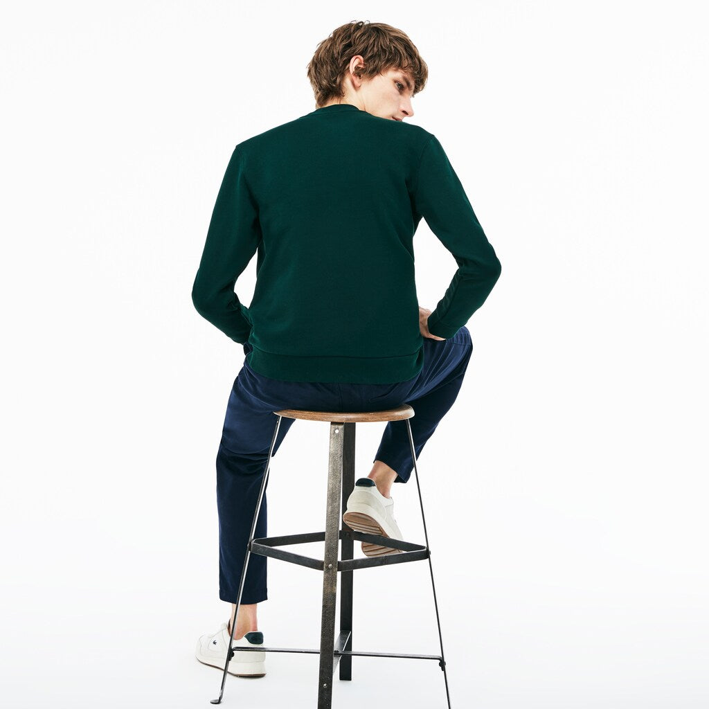 Men's Crew Neck Print Fleece Sweatshirt / Lacoste
