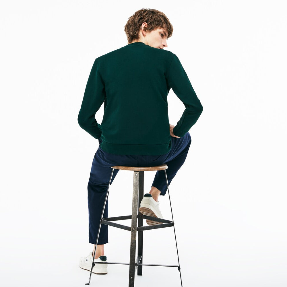 Men's Crew Neck Print Fleece Sweatshirt / Lacoste