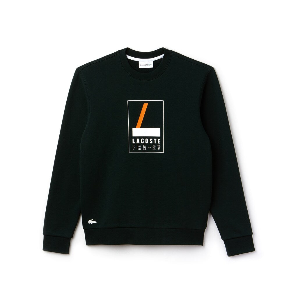 Men's Crew Neck Print Fleece Sweatshirt / Lacoste