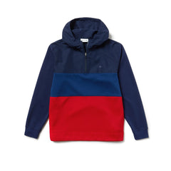 Men's Hooded Colorblock Fleece Jersey Sweatshirt / Lacoste