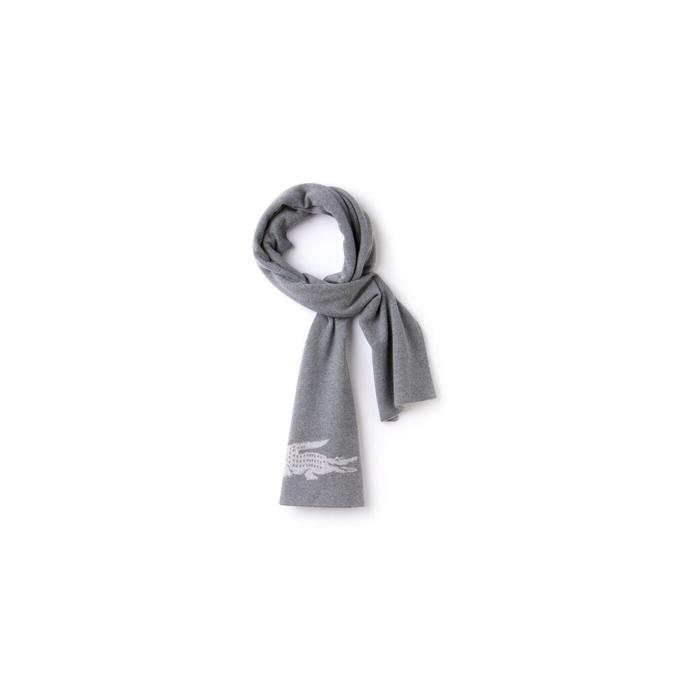 Men's Jacquard Crocodile Wool Scarf / Lacoste