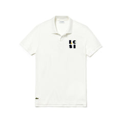 Men's Regular Fit LCST Lettering Petit Piqué Polo / Lacoste