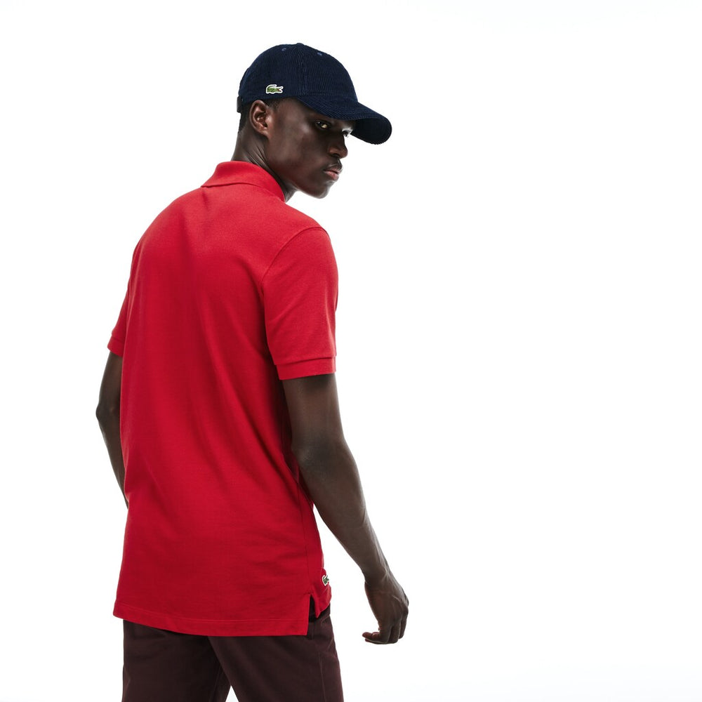 Men's Regular Fit LCST Lettering Petit Piqué Polo / Lacoste