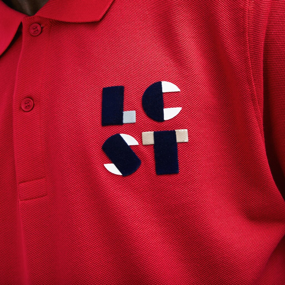 Men's Regular Fit LCST Lettering Petit Piqué Polo / Lacoste