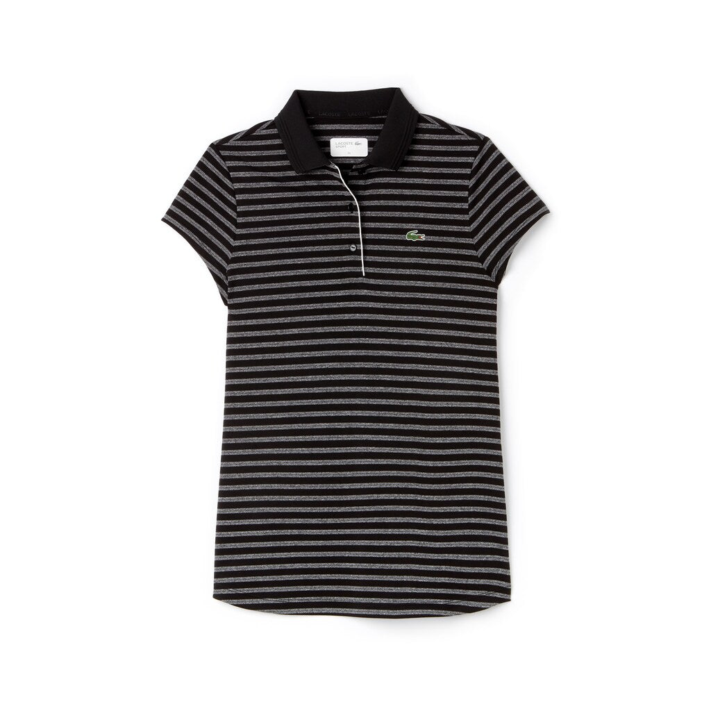 Women's SPORT Striped Technical Jersey Golf Polo / Lacoste
