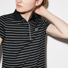 Women's SPORT Striped Technical Jersey Golf Polo / Lacoste
