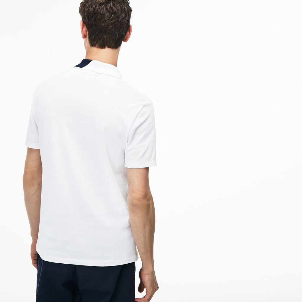 Men's Slim Fit Lettering Stretch Mini Piqué Polo / Lacoste