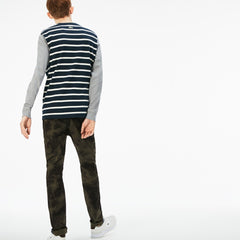 Men's LIVE Print Stretch Cotton Twill Chino Pants / Lacoste