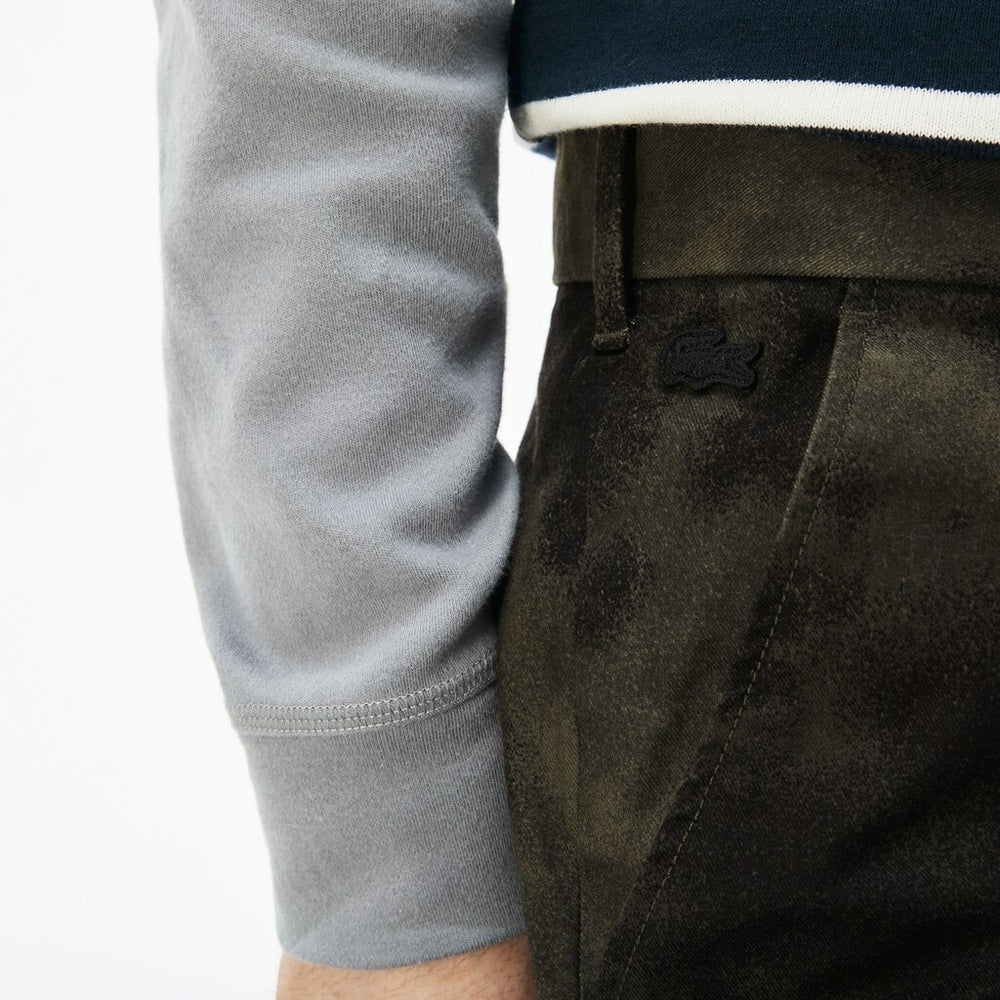 Men's LIVE Print Stretch Cotton Twill Chino Pants / Lacoste