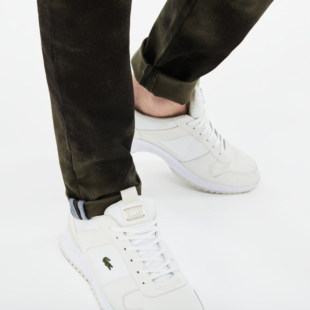 Men's LIVE Print Stretch Cotton Twill Chino Pants / Lacoste