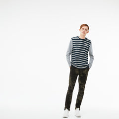 Men's LIVE Print Stretch Cotton Twill Chino Pants / Lacoste