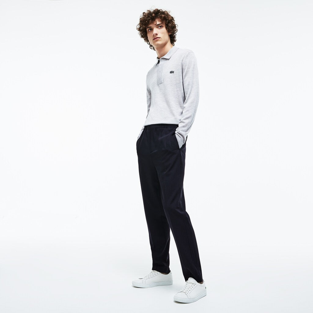 Men's Motion Pleated Stretch Wool Twill Chino Pants / Lacoste