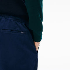 Men's Slim Fit Elasticized Cotton Twill Chino Pants / Lacoste
