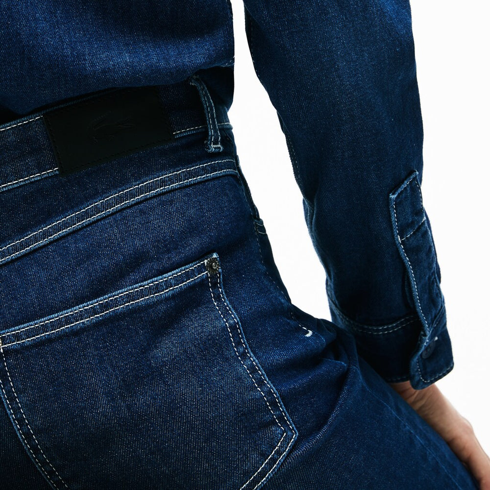 Women's Regular Fit Stretch Cotton Denim Carrot Pants / Lacoste