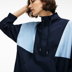 Women's LIVE Colorblock Cotton Poplin Sweatshirt Dress / Lacoste