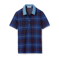 Women's Tartan Check Cotton Jacquard Polo / Lacoste