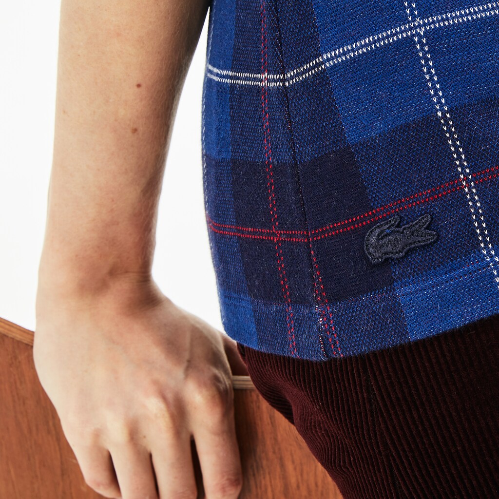 Women's Tartan Check Cotton Jacquard Polo / Lacoste