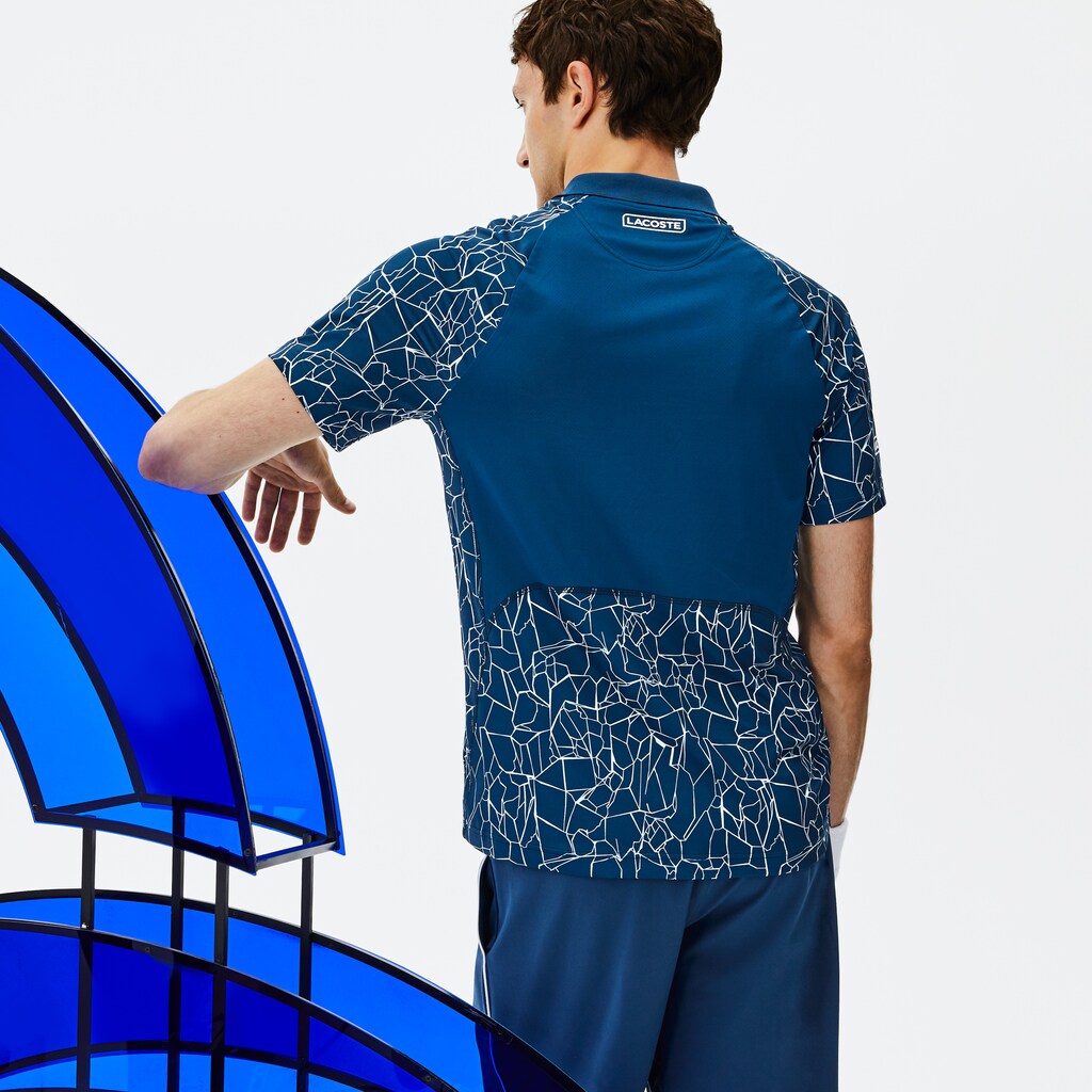 Men's SPORT Novak Djokovic Print Technical Jersey Polo / Lacoste