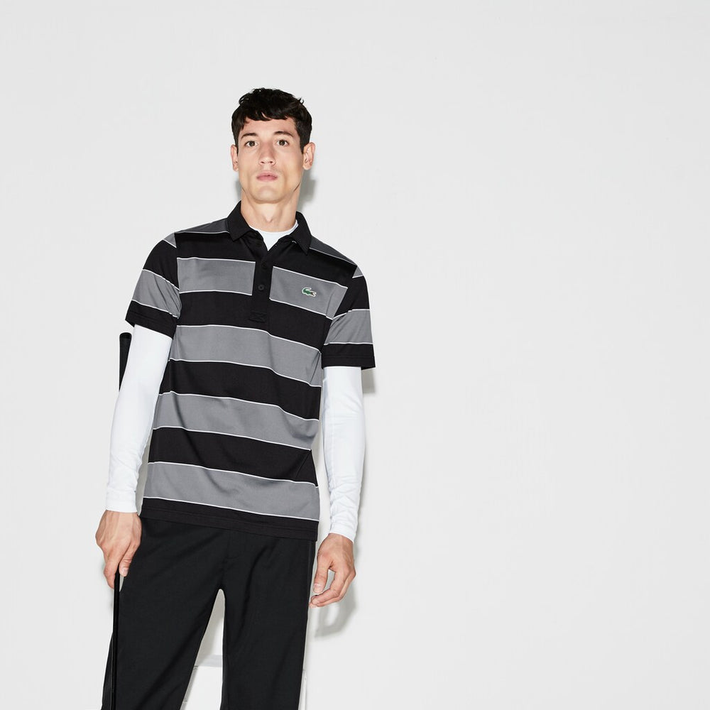 Men's SPORT Striped Stretch Jersey Golf Polo / Lacoste
