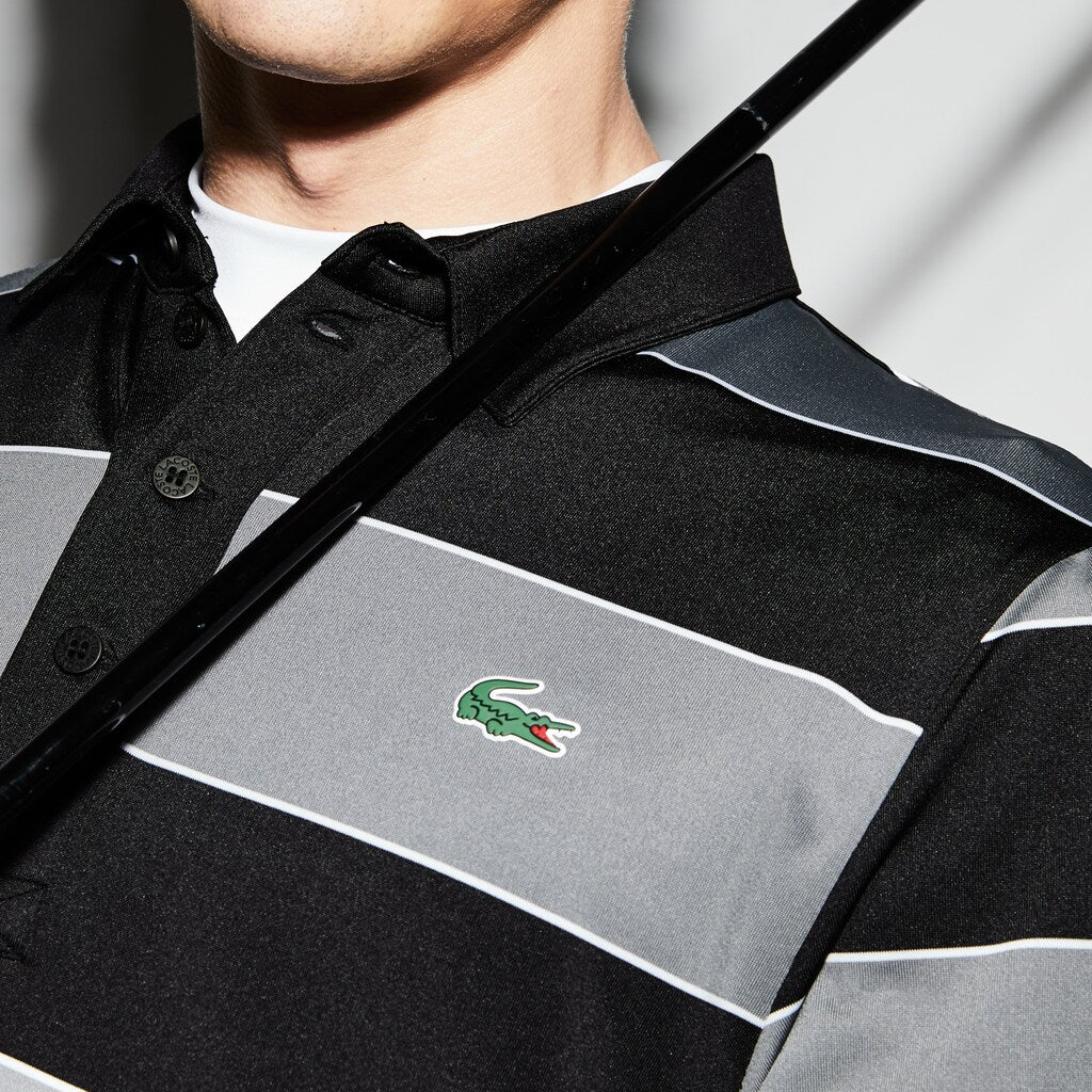 Men's SPORT Striped Stretch Jersey Golf Polo / Lacoste