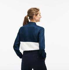 Women's Regular Fit Bicolor Flowing Piqué Shirt / Lacoste