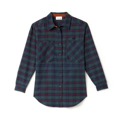 Women's Slim Fit Stretch Check Cotton Canvas Shirt / Lacoste