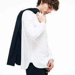Men's Slim Fit Stretch Cotton Pinpoint Shirt / Lacoste