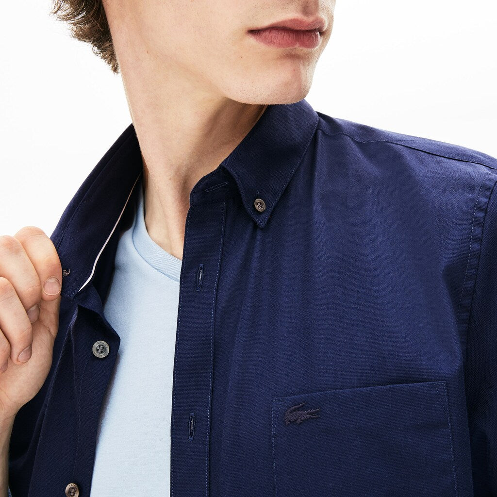Men's Regular Fit Mini Piqué Shirt / Lacoste