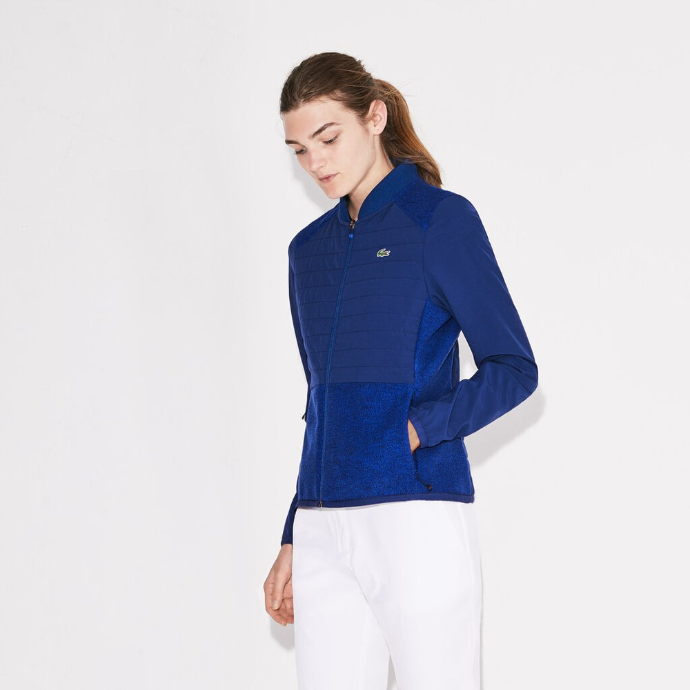 Women's SPORT Quilted Taffeta And Fleece Golf Jacket / Lacoste