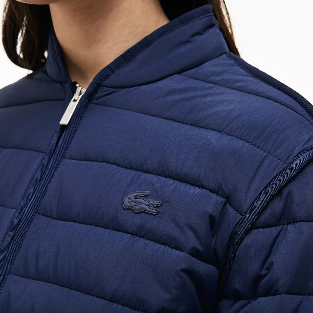 Women's Zippered Quilted Soft Taffeta Jacket / Lacoste