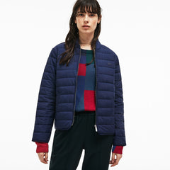 Women's Zippered Quilted Soft Taffeta Jacket / Lacoste