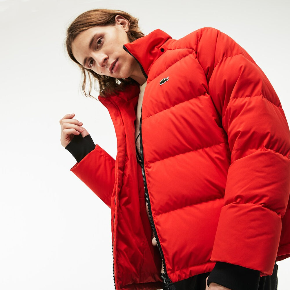 Men's LIVE Short Water-Resistant Taffeta Quilted Jacket / Lacoste