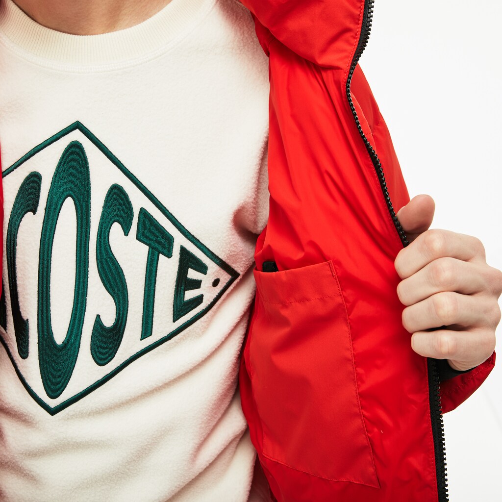 Men's LIVE Short Water-Resistant Taffeta Quilted Jacket / Lacoste