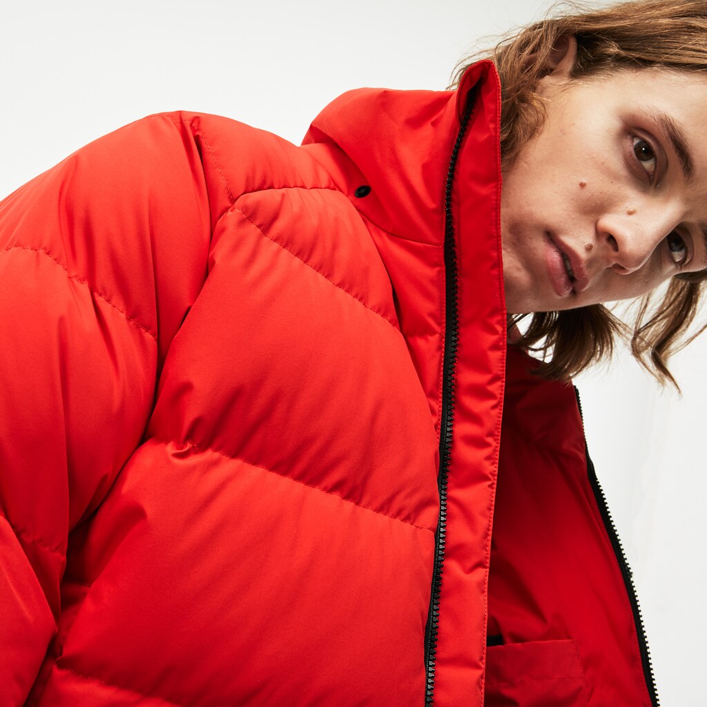 Men's LIVE Short Water-Resistant Taffeta Quilted Jacket / Lacoste