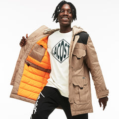 Unisex LIVE Water-Resistant Canvas Quilted Parka / Lacoste