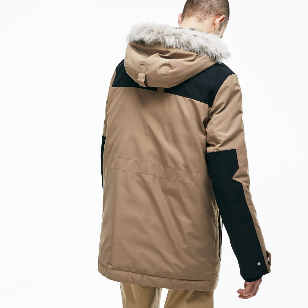 Unisex LIVE Water-Resistant Canvas Quilted Parka / Lacoste
