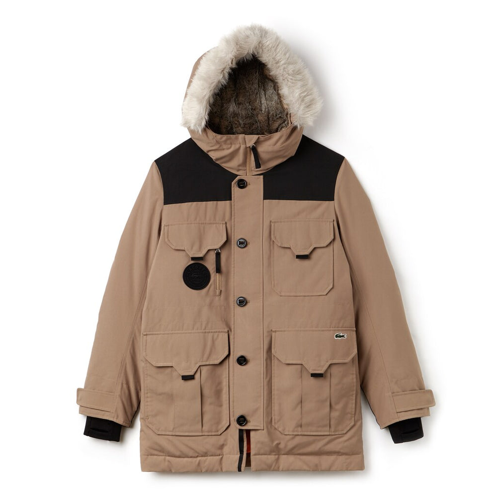 Unisex LIVE Water-Resistant Canvas Quilted Parka / Lacoste