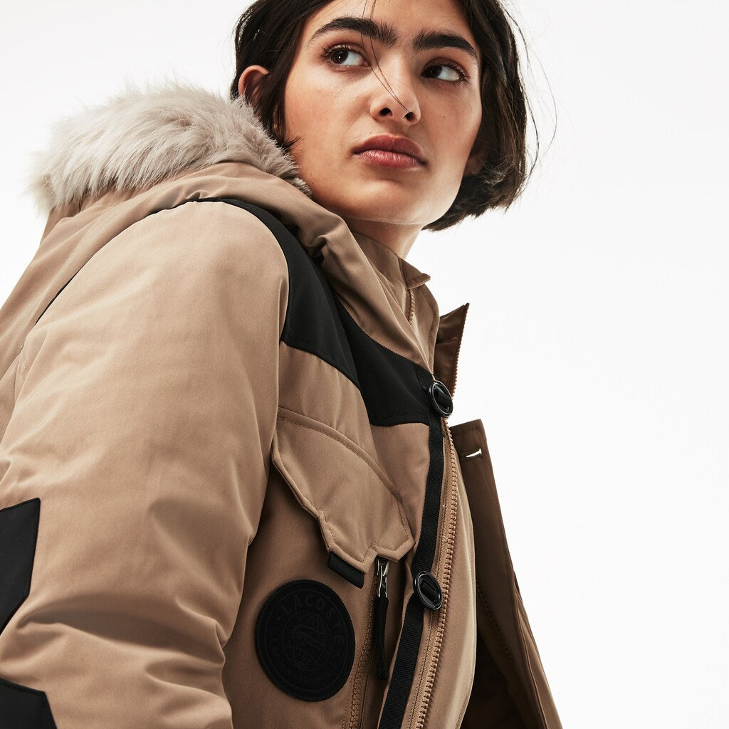 Unisex LIVE Water-Resistant Canvas Quilted Parka / Lacoste