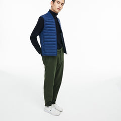 Men's Short Contrast Lining Quilted Vest / Lacoste