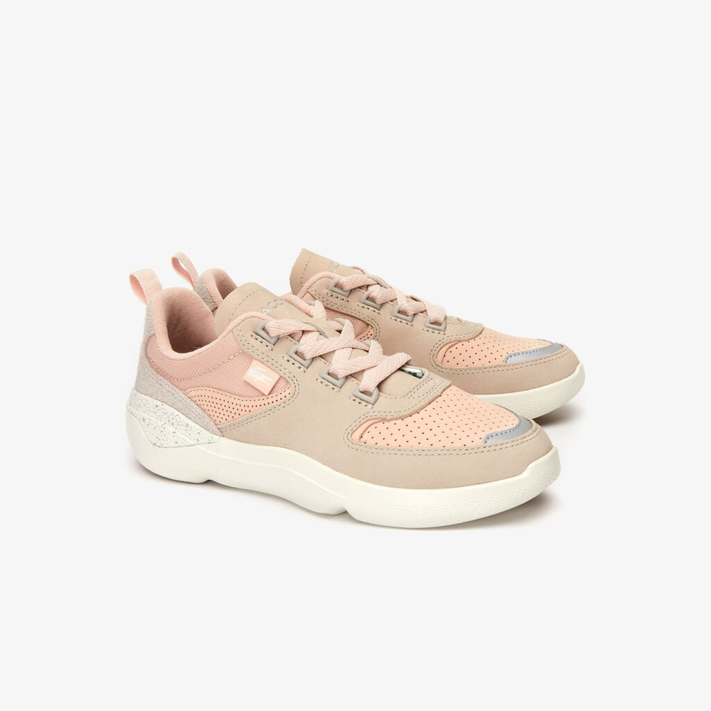 Women's Wildcard Paneled Leather Sneakers / Lacoste