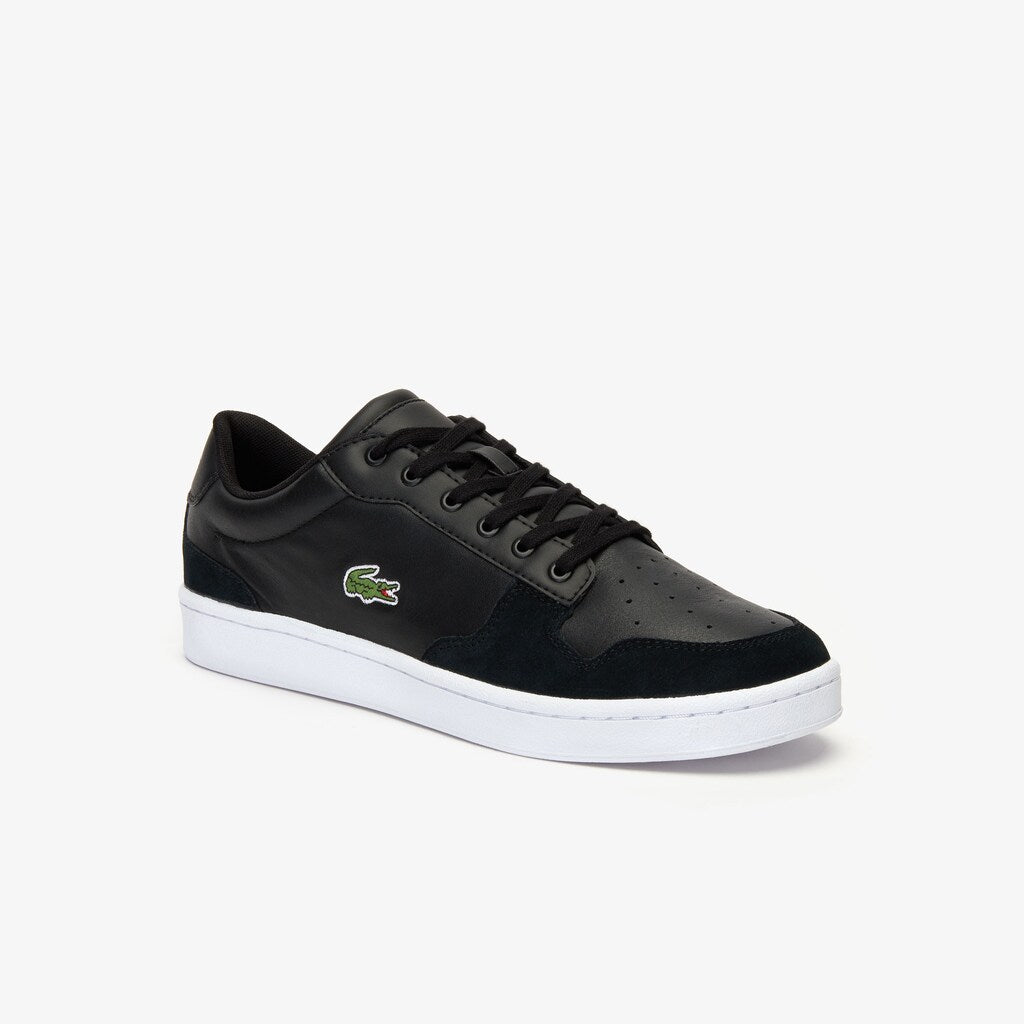 Men's Masters Cup Leather and Suede Sneakers / Lacoste
