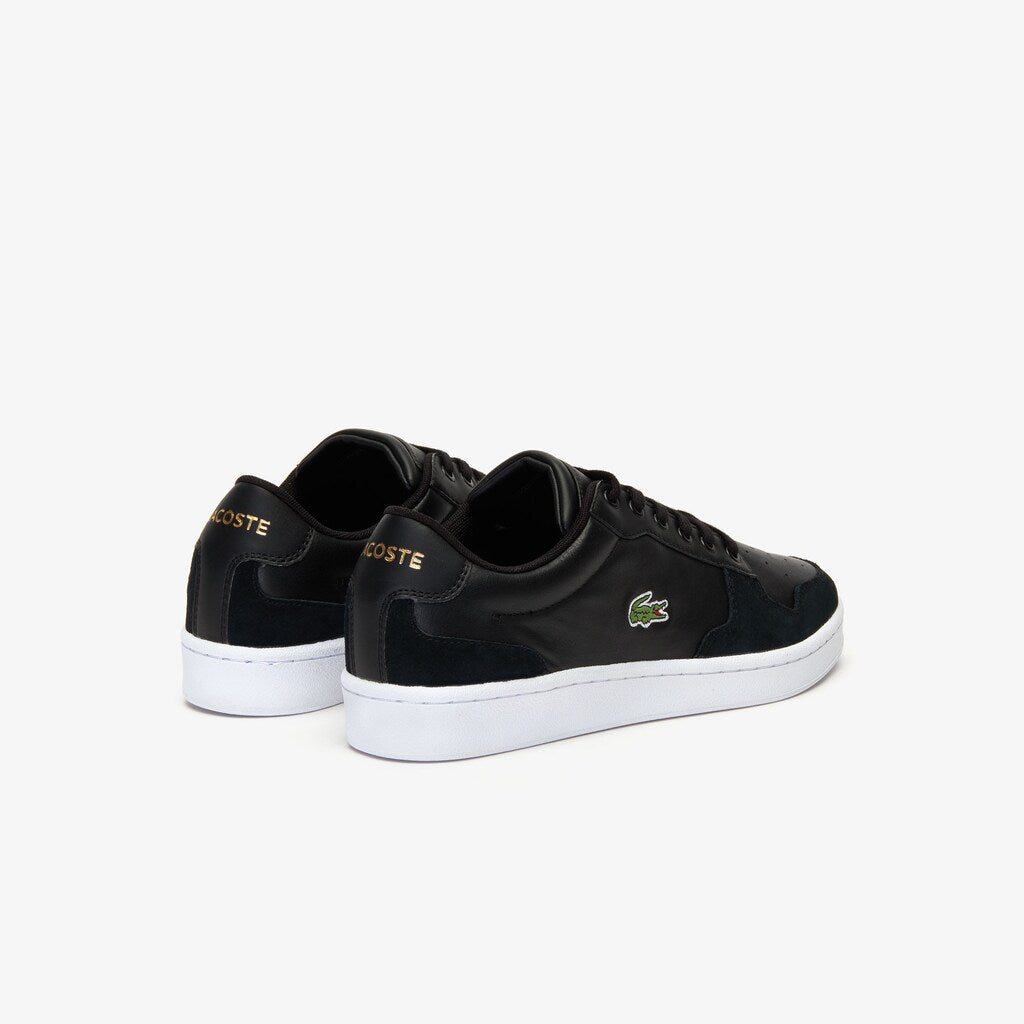 Men's Masters Cup Leather and Suede Sneakers / Lacoste