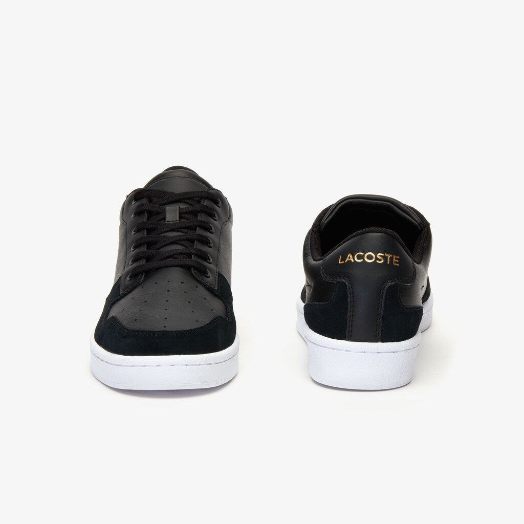 Men's Masters Cup Leather and Suede Sneakers / Lacoste