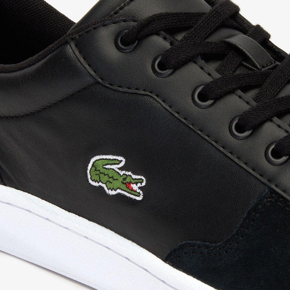 Men's Masters Cup Leather and Suede Sneakers / Lacoste