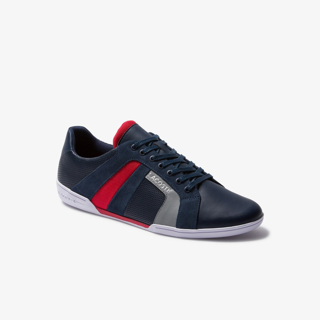 Men's Chaymon Club Leather and Suede Sneakers / Lacoste