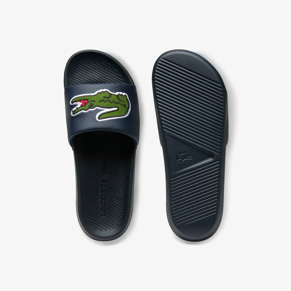 Men's Croco Synthetic and PU Slides / Lacoste