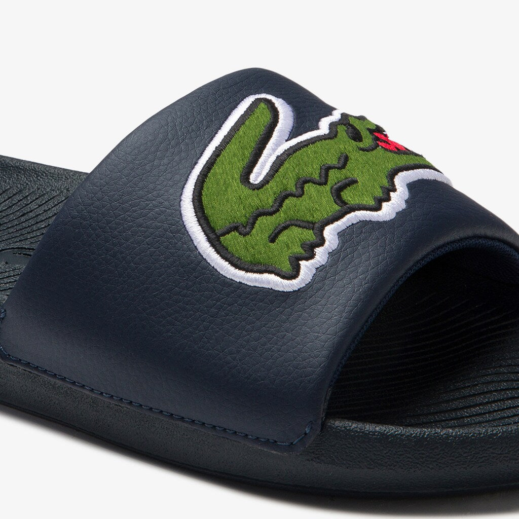 Men's Croco Synthetic and PU Slides / Lacoste